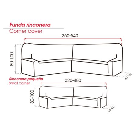 Funda Sofá Rinconera MILOS de Belmarti