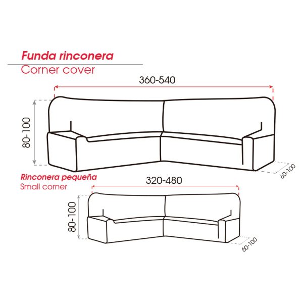 Funda Sofá Rinconera MILOS de Belmarti