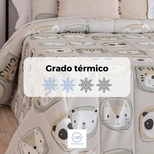 Colcha bouti ZOO BEIG de Confecciones Paula