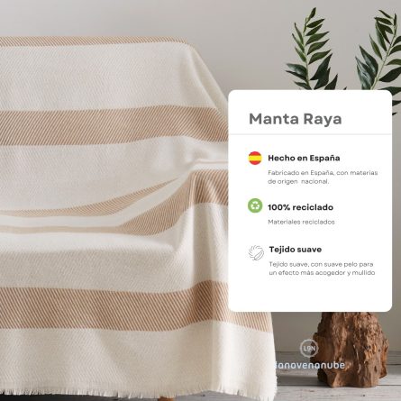 Plaid multiusos RAYAS Lanovenanube