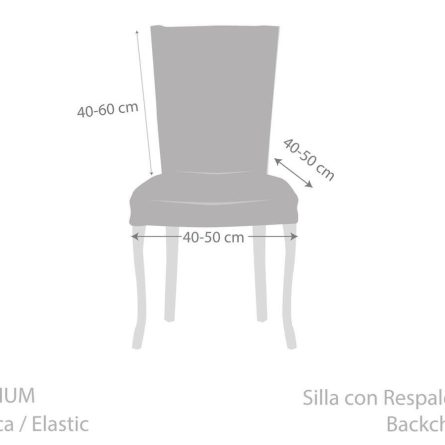 Funda silla con respaldo ROC de Eysa