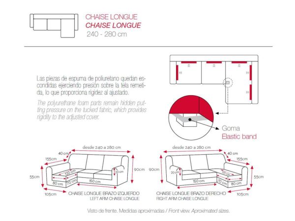 Funda Chaise Longue ELEGANT de Belmarti