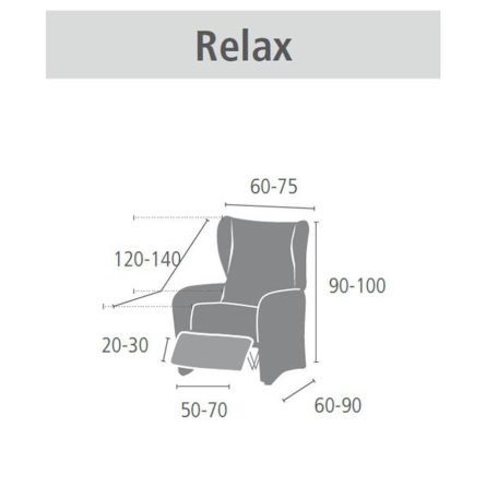 Funda sillón Relax IRIA de Eysa