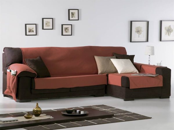 Funda Chaise Longue Práctica LONA LISO de Eysa Funda Chaise Longue Práctica LONA LISO de Eysa