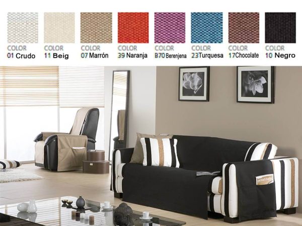 Funda Chaise Longue Práctica LONA LISO de Eysa