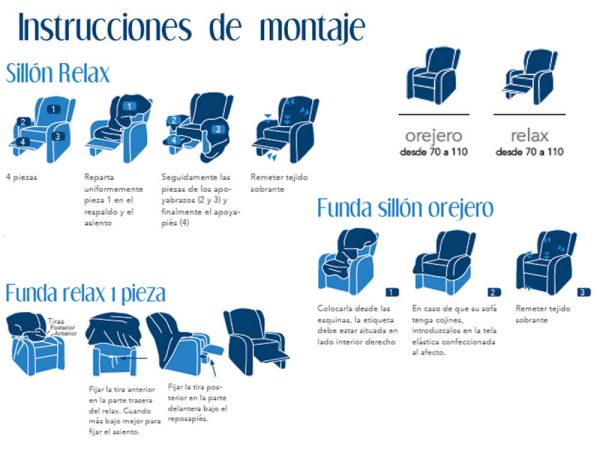 Funda sillón Relax DANIELA de Cañete