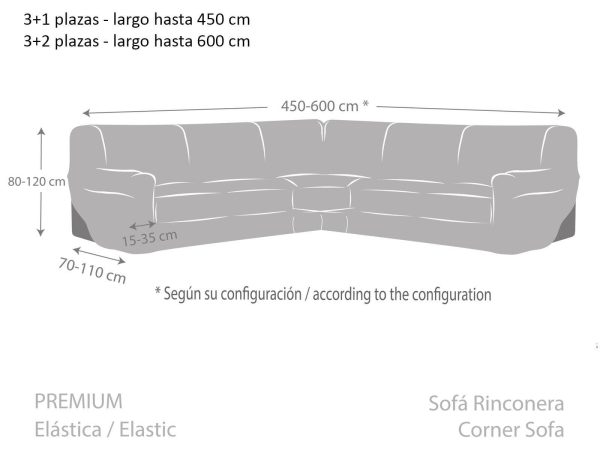 Funda sofá Rinconera ROC de Eysa