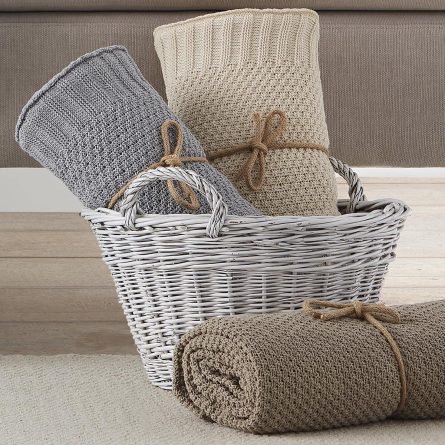 Plaid tricot ARROZ de Lanovenanube