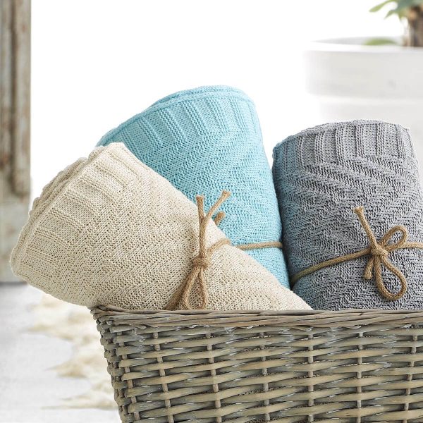 Plaid tricot AZUCAR de Lanovenanube