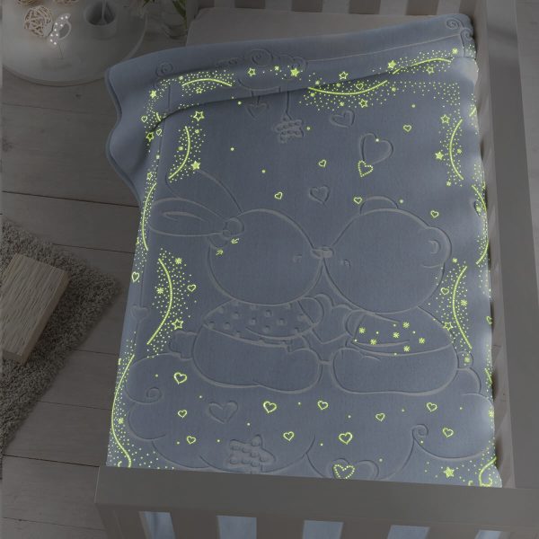 Manta infantil Destellos OSITO BESOS 6856 de Pielsa Baby