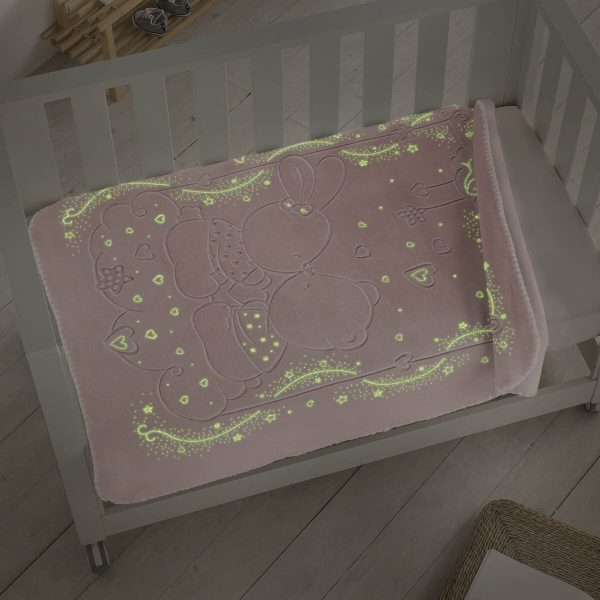 Manta infantil Destellos OSITO BESOS 6856 de Pielsa Baby