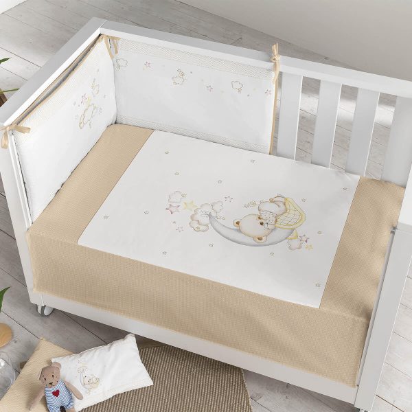 Kit edredón + Protector OSITO LUNA 3375 de Pielsa Baby