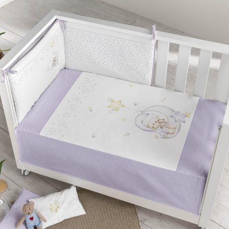 Kit edredón + Protector OSITA LUNA 3376 de Pielsa Baby