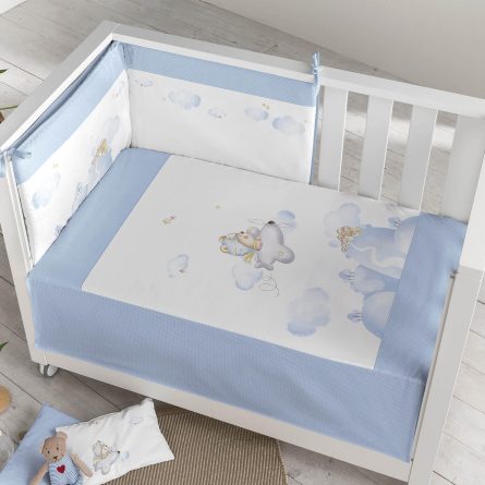 Kit edredón + Protector OSITO AVIADOR 3378 de Pielsa Baby