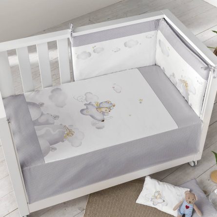 Kit edredón + Protector OSITO AVIADOR 3378 de Pielsa Baby