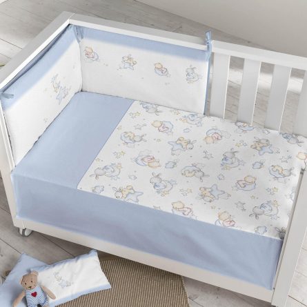 Kit edredón + Protector OSITO NUBES 3379 de Pielsa Baby