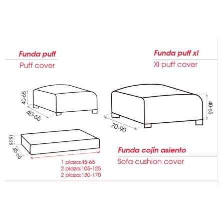 Funda Puff MILOS de Belmarti