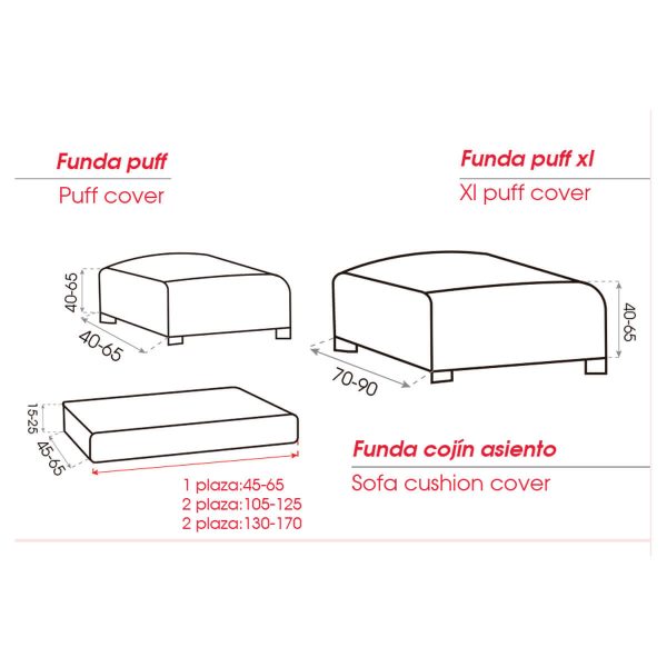 Funda Puff MILOS de Belmarti