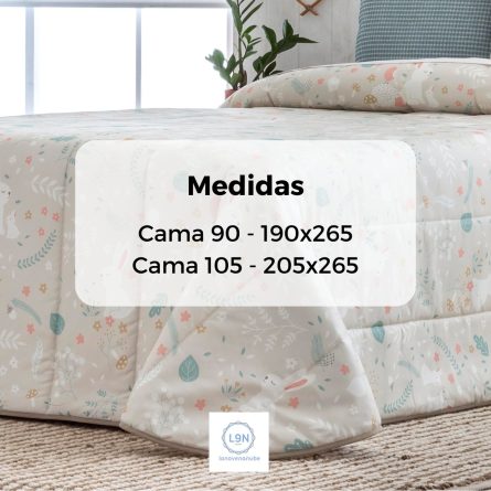 Colcha Bouti MISTY BEIG de Confecciones Paula