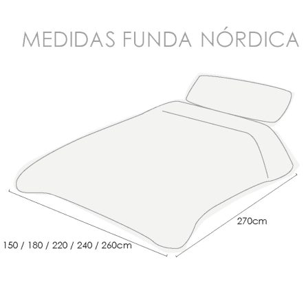 Funda nórdica MISTY BEIG de Confecciones Paula