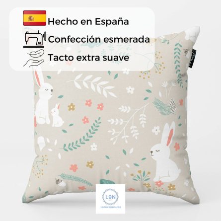 Funda cojín MISTY BEIG de Confecciones Paula