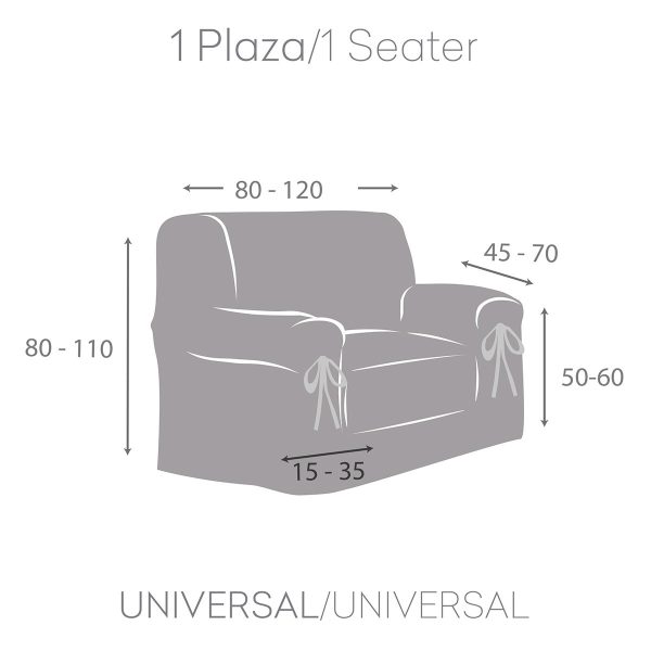 Funda sillón 1 plaza Universal VALERIA de Eysa