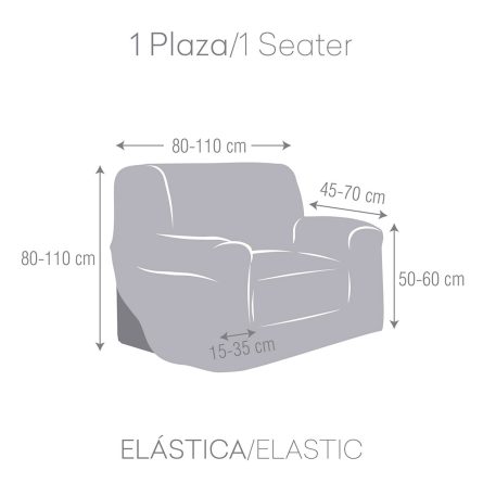 Funda sillón 1 plaza TROYA de Eysa
