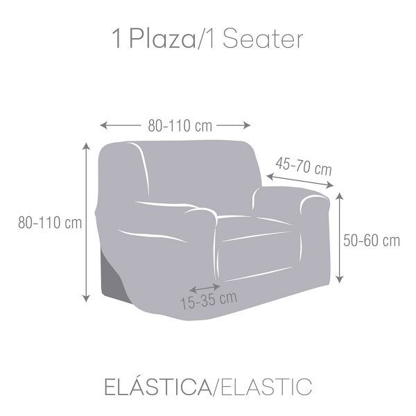 Funda sillón 1 plaza TROYA de Eysa