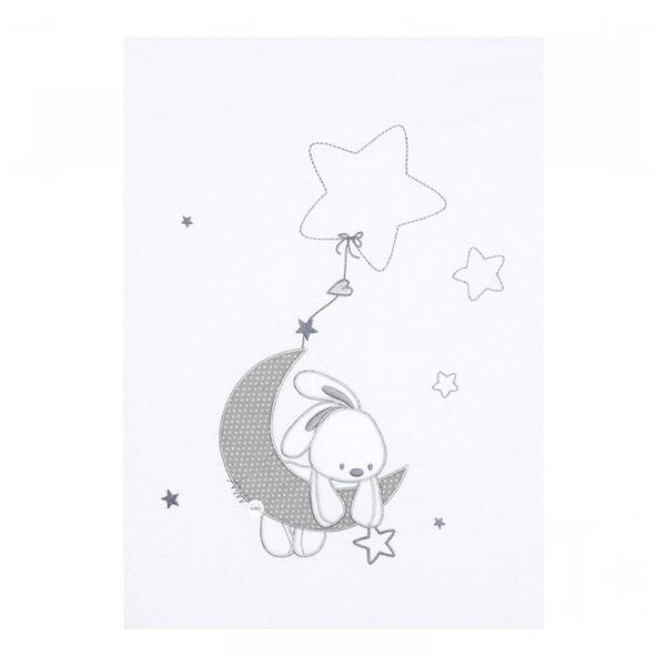 Funda nórdica minicuna LUNA GRIS de Pirulos