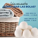Bolas para secadora de ropa de Lanovenanube