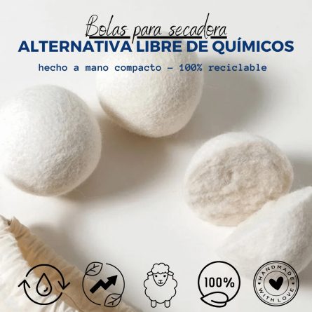 Bolas para secadora de ropa de Lanovenanube