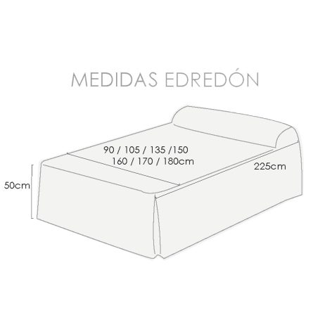 Colcha edredón ZAMORA de Confecciones Paula