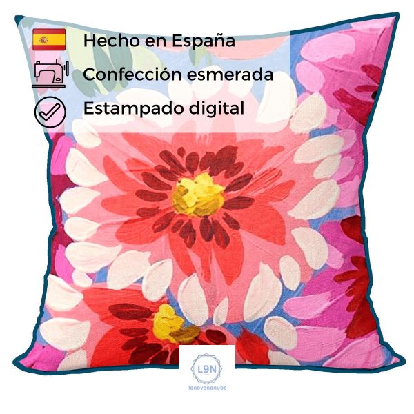 Funda cojín PEONIA de Confecciones Paula