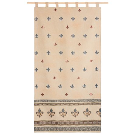 Cortina alpujarreña con trabillas de 140x260 cm