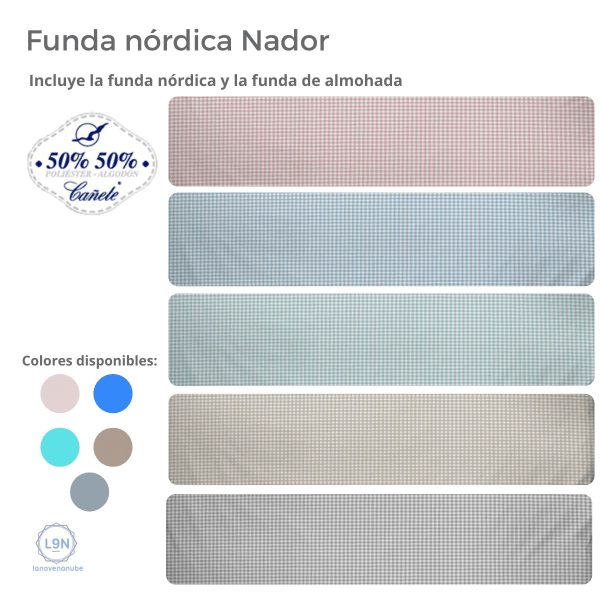 Funda nórdica y de almohada NADOR de Cañete