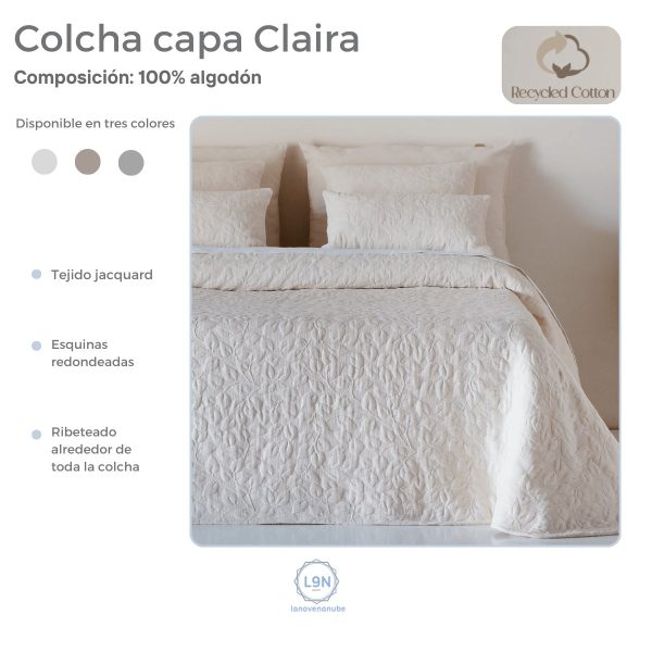 Colcha capa CLAIRA de Cañete