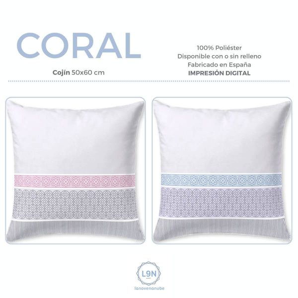 Cojín CORAL de Tejidos JVR