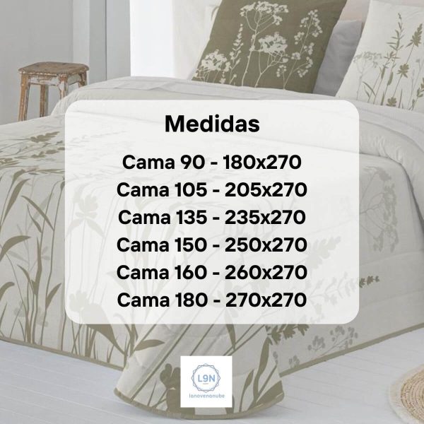 Colcha bouti ANNA de Tejidos JVR
