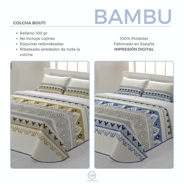 Colcha bouti BAMBU de Tejidos JVR