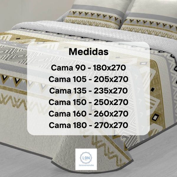 Colcha bouti BAMBU de Tejidos JVR