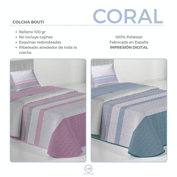 Colcha bouti CORAL de Tejidos JVR
