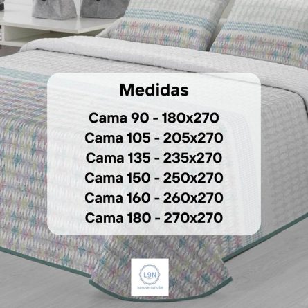 Colcha bouti MIAMI de Tejidos JVR