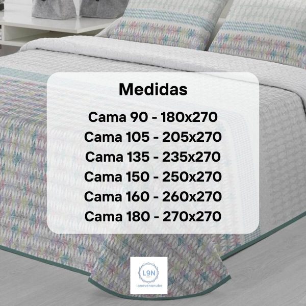 Colcha bouti MIAMI de Tejidos JVR