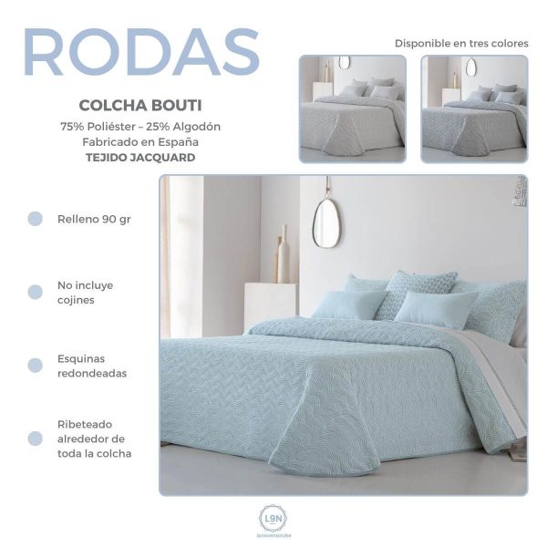 Colcha bouti RODAS de Tejidos JVR