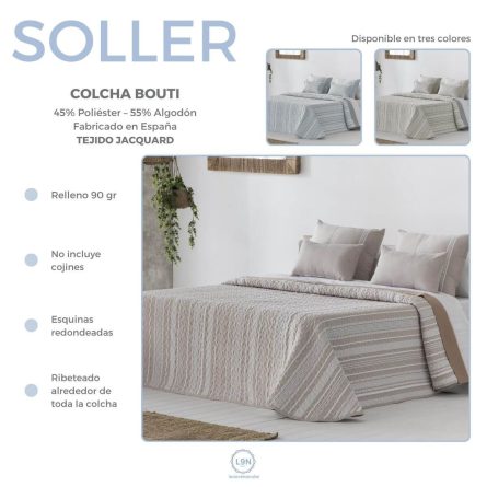Colcha bouti SOLLER de Tejidos JVR