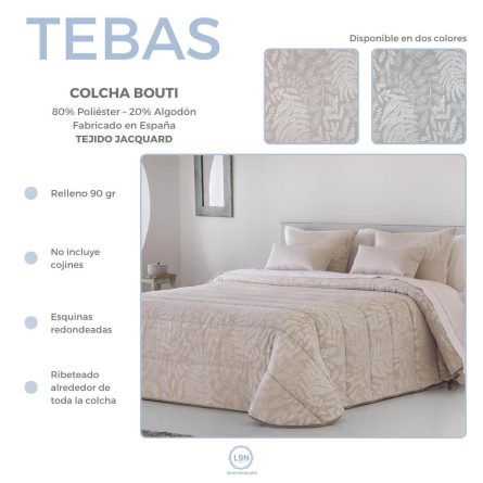 Colcha bouti TEBAS de Tejidos JVR