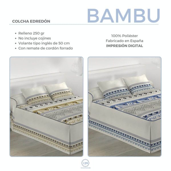 Colcha edredón BAMBU de Tejidos JVR
