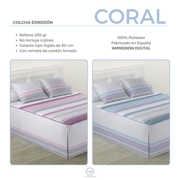 Colcha edredón CORAL de Tejidos JVR