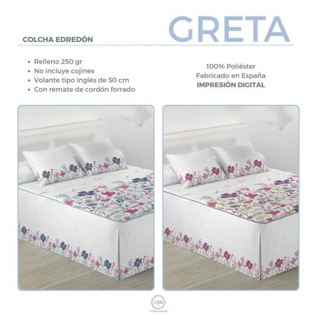 Colcha edredón GRETA de Tejidos JVR