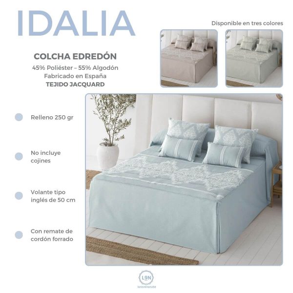 Colcha edredón IDALIA de Tejidos JVR